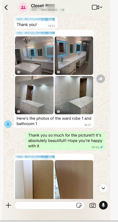 Client feedback