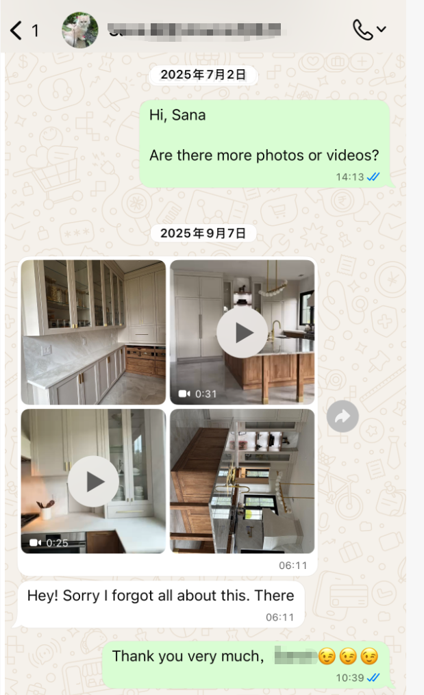 Client feedback